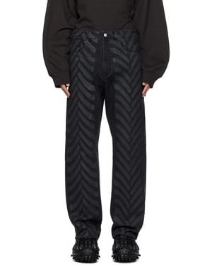 KANGHYUK Tire Waxed Jeans - Black