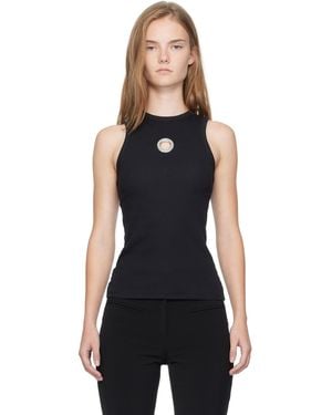 Rabanne Cotton Tank Top - Black