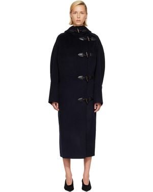 Rohe Double-Faced Wool Duffle Coat - Black