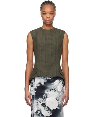 MERYLL ROGGE Khaki Blazer Top - Black