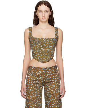 Priscavera Printed Corset - Multicolour