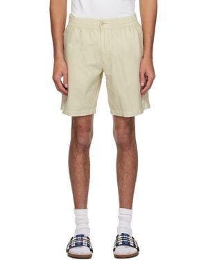 Polo Ralph Lauren Off- 8-Inch Polo Prepster Mineral-Dyed Shorts - Natural