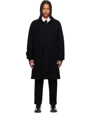 Comme des Garçons Wool Serge Coat - Black
