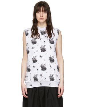 we11done Cotton Tank Top - White