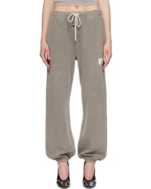 Fear Of God Taupe Classic Fleece Joggers - Grey