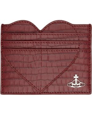 Vivienne Westwood Heart Card Holder - Red