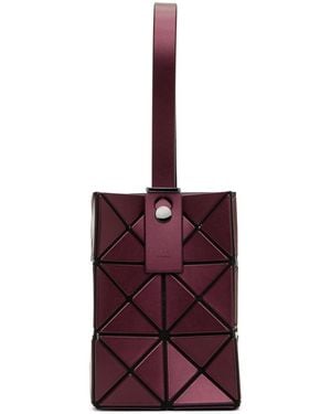 Issey Miyake Burgundy Lucent Metallic Pouch - Red