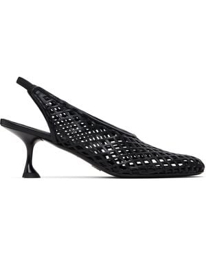 Proenza Schouler Tee Perforated Slingback Heels - Black