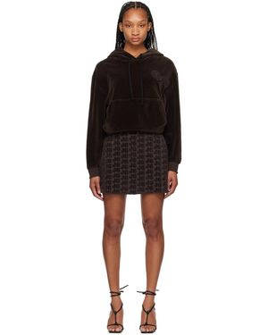 J6 Hoodie Minidress - Black