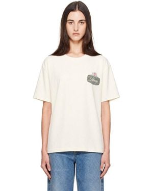 Rhude T-Shirt Desert Crest Blanc Cassé