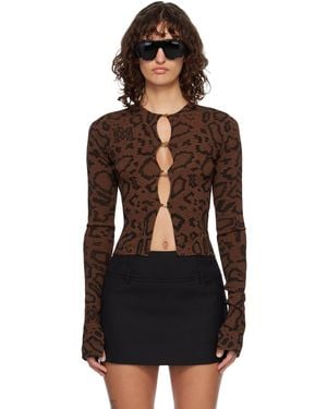 Amiri Ma Hardware Snake Cardigan - Black