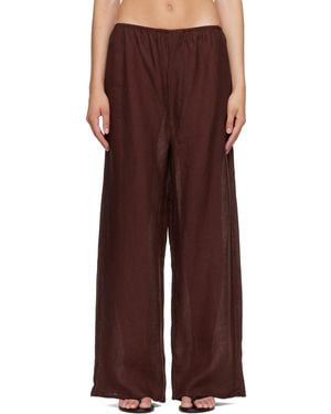 Baserange Stoa Lounge Pants - Brown