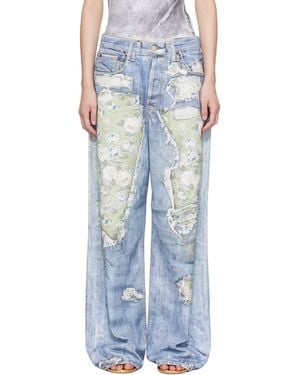 Acne Studios Trompe-L'Oeil 1981 Jeans - Blue