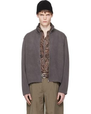 Our Legacy Taupe Shrunken Fullzip Track Jacket - Multicolour