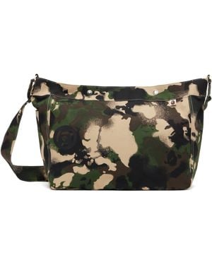 A Bathing Ape Map Camo Bag - Black