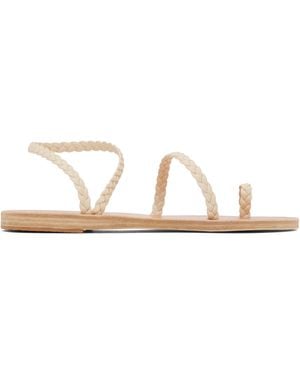 Ancient Greek Sandals オフホワイト Eleftheria サンダル - ブラック