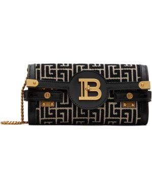 Balmain ブラック＆オフホワイト B-Buzz 23 バッグ