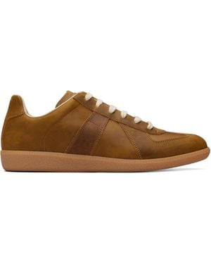 Maison Margiela Tan Replica Trainers - Brown