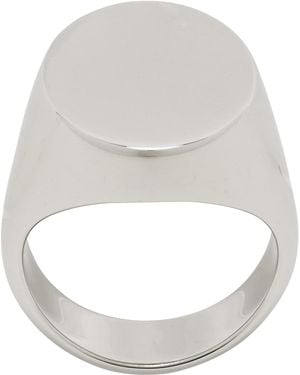 Maison Margiela Chevaliere Signet Ring - White
