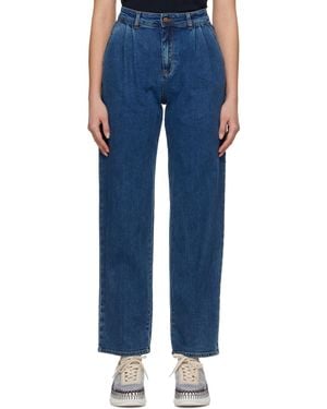 See By Chloé High-rise Tapered Jeans - Blue