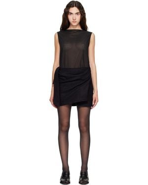 Our Legacy Twisted Minidress - Black