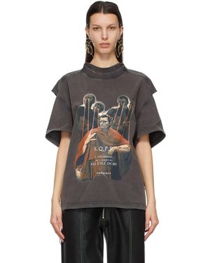 Y. Project Convertible Caesar T-shirt - Black