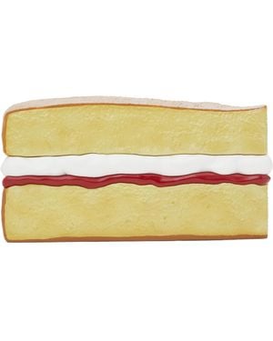JW Anderson ベージュ Victoria Sponge クラッチ - ブラック