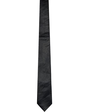 Our Legacy Faux-Leather Tie - Black