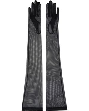 Vivienne Westwood Gants D'Opéra En Tulle - Noir