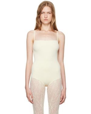 Swedish Stockings Barbro Rib Bodysuit - White