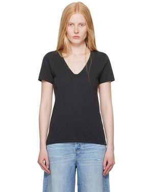 Rag & Bone ブラック 'The Slub' Tシャツ
