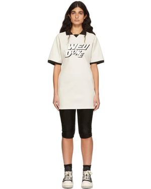 we11done Off-white Polyester Raglan Mini Dress