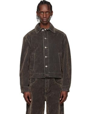 Jacquemus Khaki 'The Mirada De-Nîmes' Denim Jacket - Black