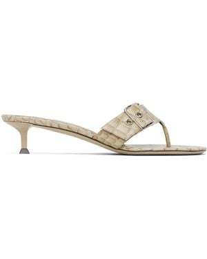 Christen Ssense Exclusive 35Mm Helix Kitten Heeled Sandals - Black