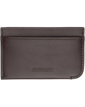 Jacquemus 'Le Porte Curvo' Card Holder - Black