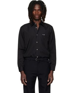 COMME DES GARÇONS PLAY Heart Emblem Shirt - Black