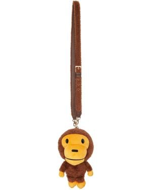 A Bathing Ape Baby Milo Plush Doll 2Way Bag - Metallic