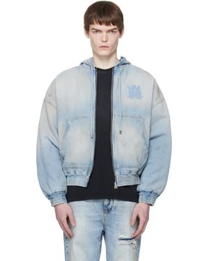 Amiri ブルー Ma ジッパー デニムジャケット
