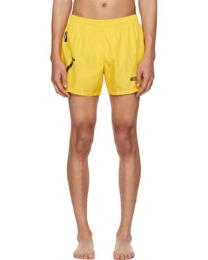 Moschino Smiley Swim Shorts - Yellow