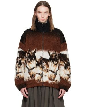 MM6 by Maison Margiela Horse Fleece Jacket - Brown