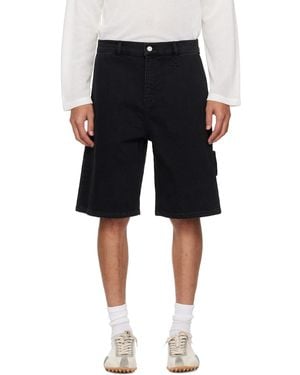 Courreges Hammer Denim Shorts - Black