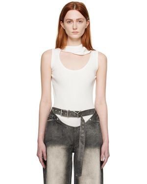 Y. Project Triple Collar Tank Top - Black