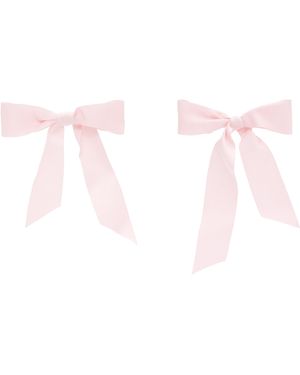 Dheygere Bow Earrings - Black
