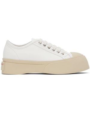 Marni Nappa Leather Pablo Trainers - Black