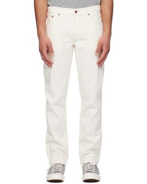 Nudie Jeans オフホワイト Gritty Jackson ジーンズ