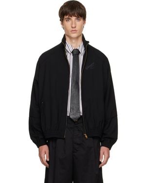 Willy Chavarria Ruff Rider Track Jacket - Black