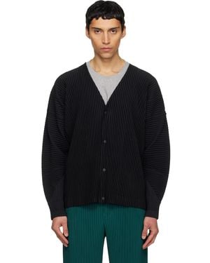 Homme Plissé Issey Miyake Colour Pleats 1 Cardigan - Black