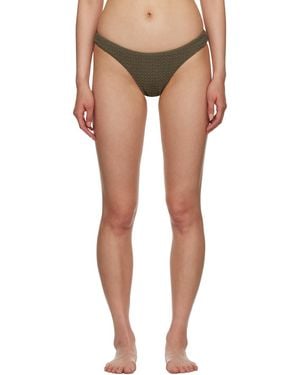 Nanushka Khaki Manou Bikini Top - Black
