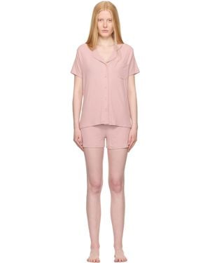 Skims Soft Lounge Short Sleep Pyjama Set - Black