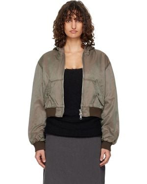Our Legacy Khaki Coastal Bomber Jacket - Black